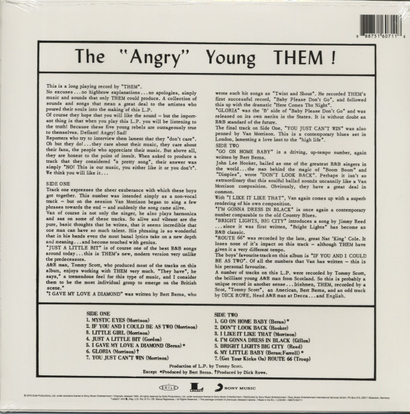 The "Angry" Young Them (LP, 180g Vinyl)