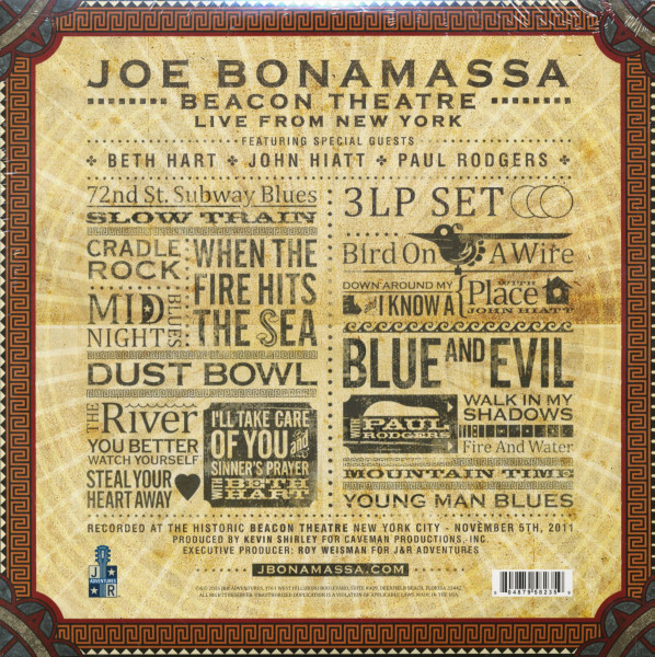 Beacon Theatre - Live From New York (3-LP, 180g Vinyl, Ltd.)
