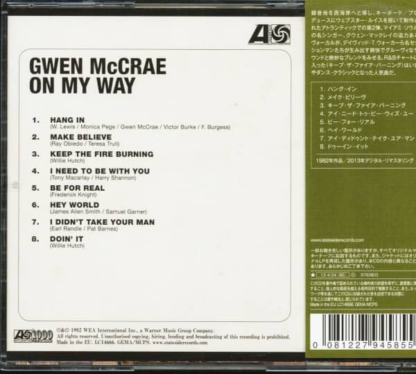 On My Way (CD, Japan)