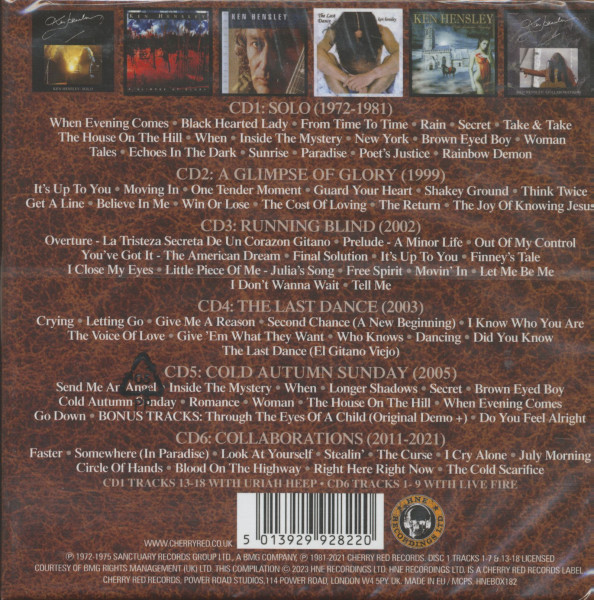 Past & Present (Songs In Time) - A Ken Hensley Anthology 1972 - 2021 (6-CD Box-Set)