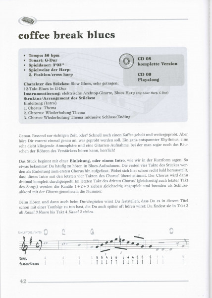Dieter Kropp's Blues Harp Songbook & CD