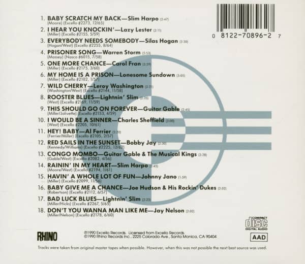 Sound Of The Swamp - The Best Of Excello Records Vol.1 (CD)
