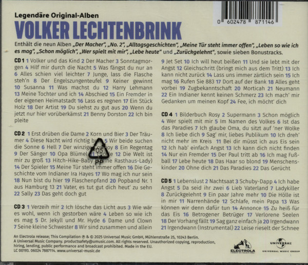 Legendäre Original Alben (5-CD BOX BIG, Ltd.)