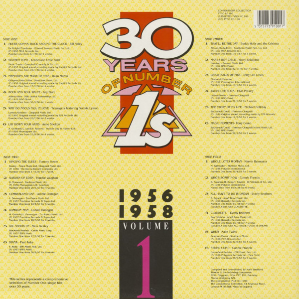 30 Years Of Number 1's, Vol.1, 1956-1958 (2-LP)