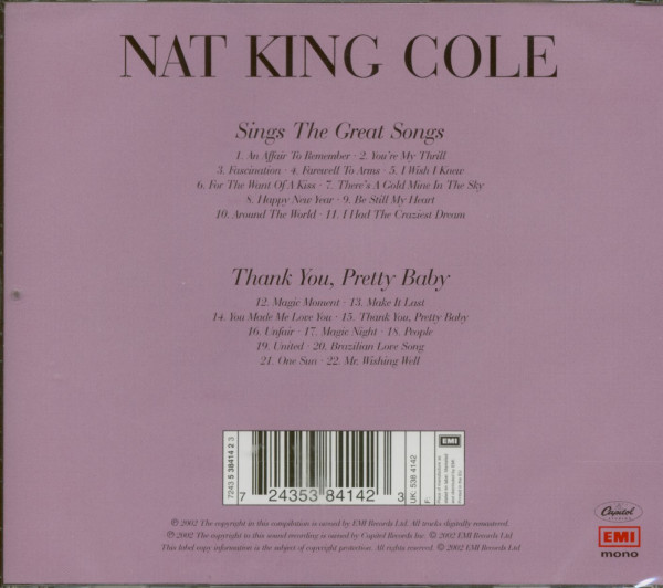 Sings The Great Songs - Thank You, Pretty Baby (CD)