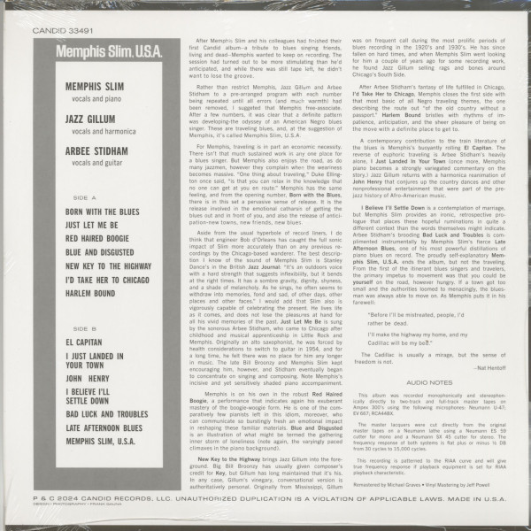 Memphis Slim, U.S.A. (LP)