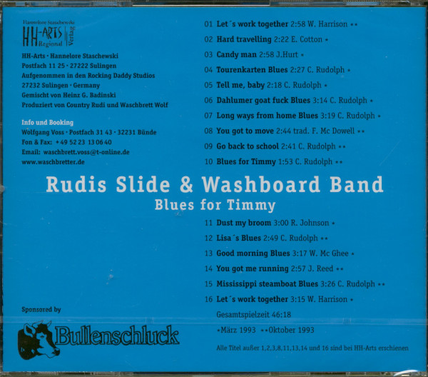 Blues For Timmy (CD)