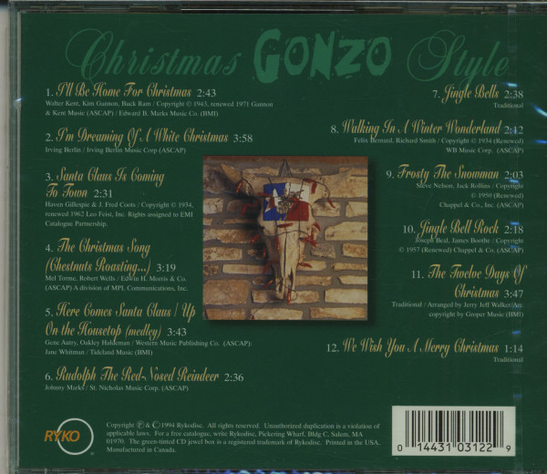 Christmas Gonzo Style (CD)