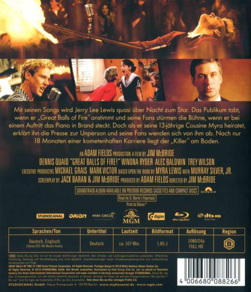Great Balls Of Fire (Blu-ray)