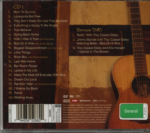 Born To Survive - The Best Of Troy Cassar-Daley (CD + DVD)