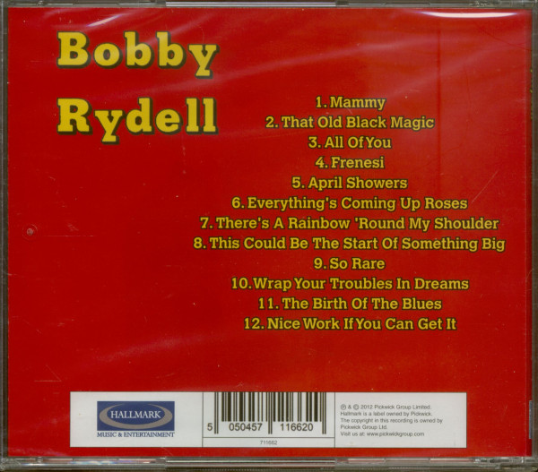 Bobby Rydell ... Salutes - The "Great Ones" (CD)