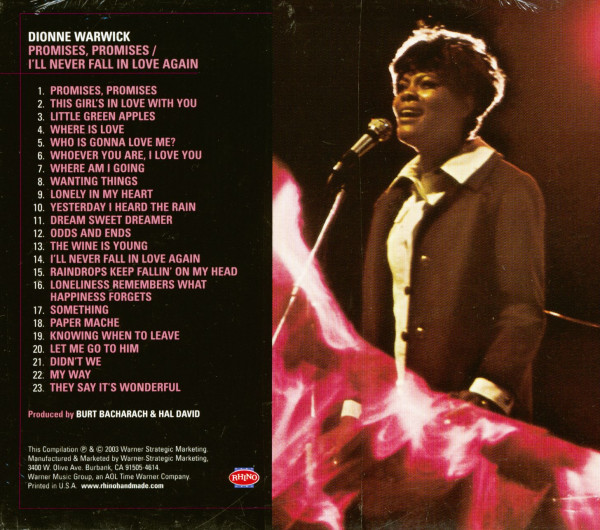 Promises, Promises - I'll Never Fall In Love Again (CD)