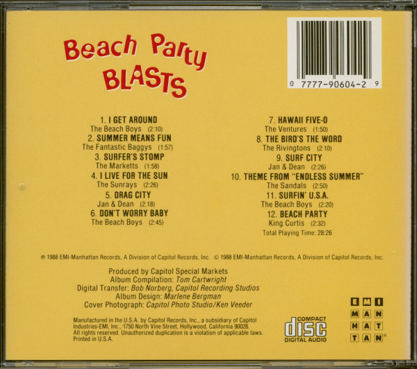 Beach Party Blasts (CD)