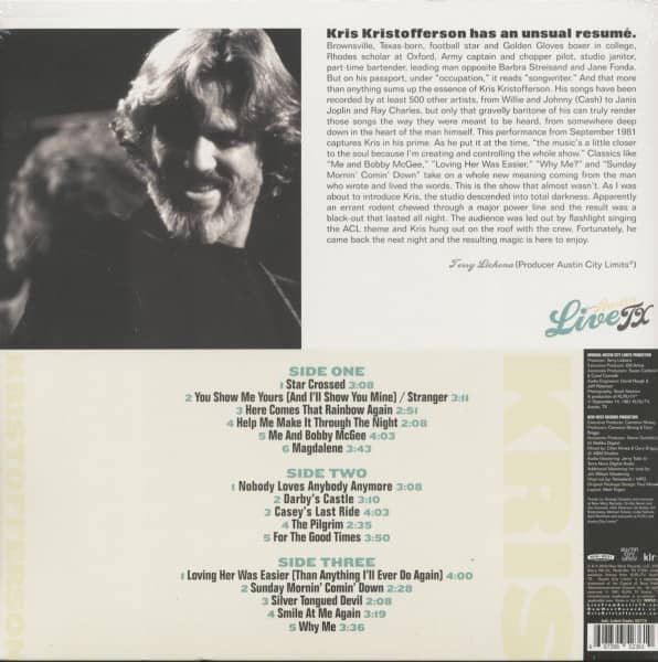 Live From Austin, Tx (2-LP, 180g Vinyl)