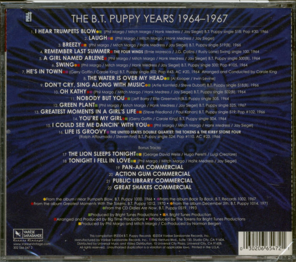 The Very Best Of The Tokens 1964–1967 (CD)