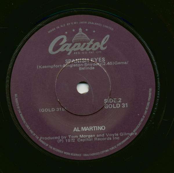Walking In The Sand - Spanish Eyes (7inch, 45rpm, SC)