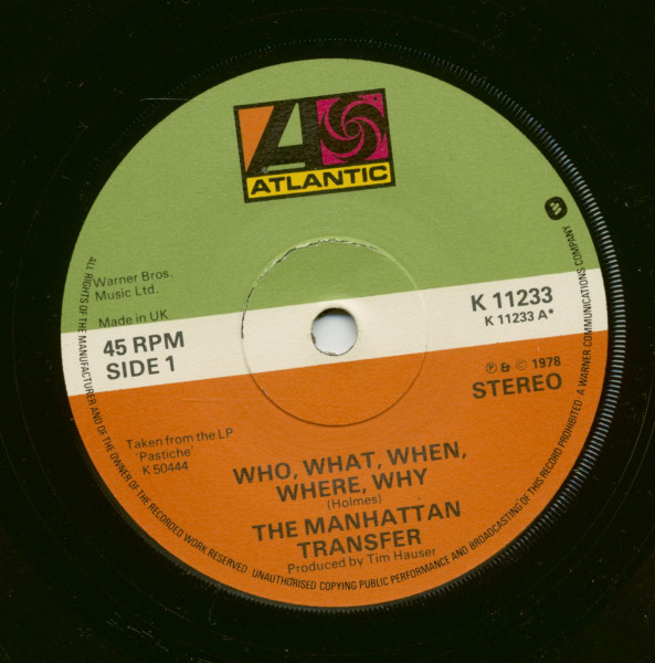 Who, What, When, Where, Why - In A Mellow Tone (7inch, 45rpm, SC) Who, What, When, Where, Why - In A Mellow Tone (7inch, 45rpm, SC)