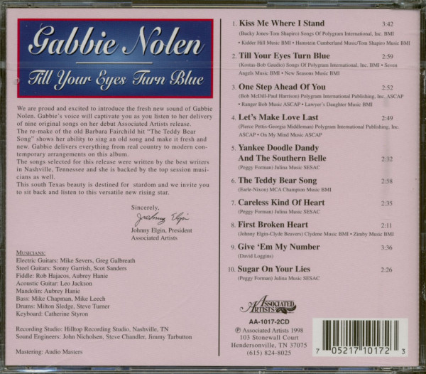 Till Your Eyes Turn Blue (CD)