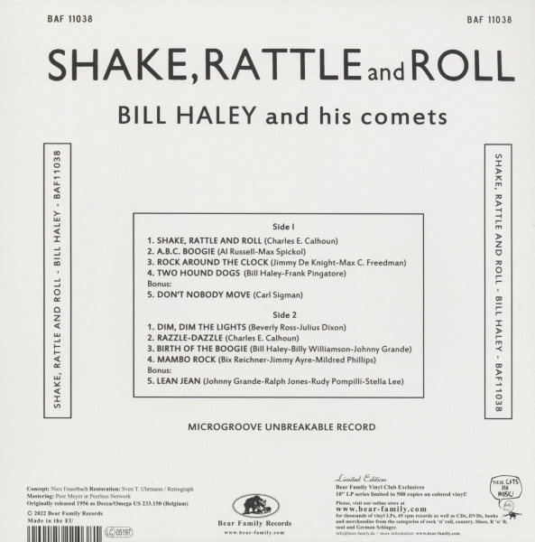 Shake, Rattle And Roll (LP, 10inch, Ltd.)