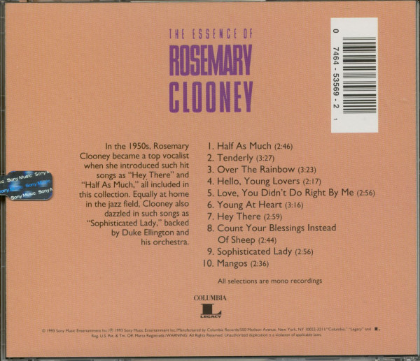 The Essence Of Rosemary Clooney (CD)