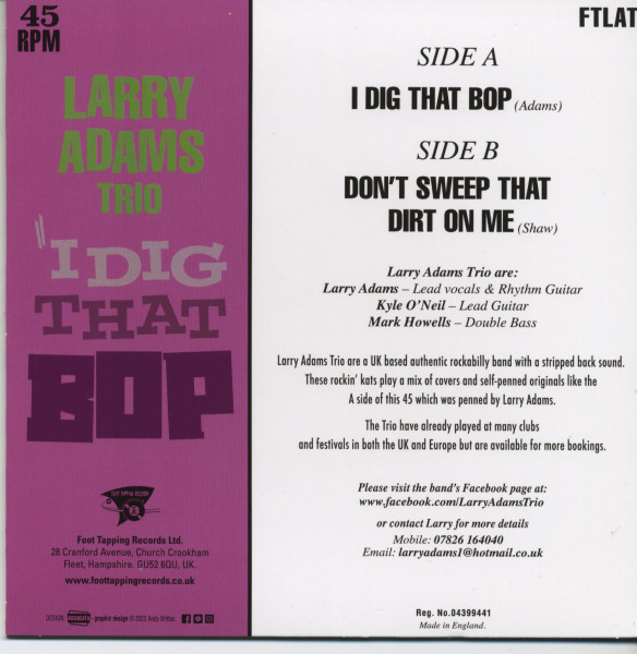 I Dig That Bop - Don't Sweep That Dirt On Me (7inch, 45rpm)