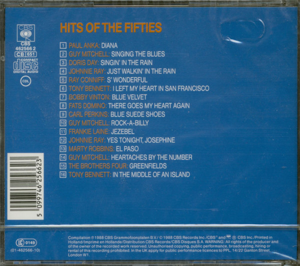 Hits Of The Fifties (CD)