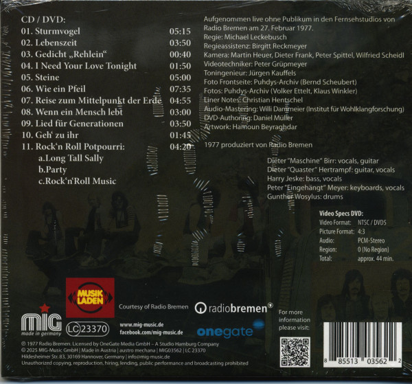 Live At Musikladen Extra 1977 (CD + DVD)