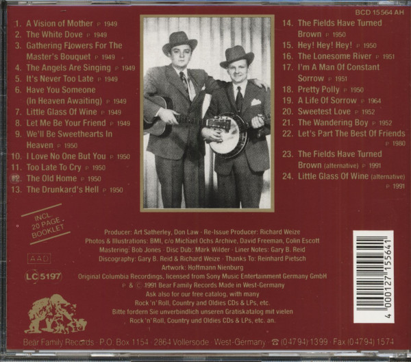 The Stanley Brothers & The Clinch Mountain Boys 1949-1952 (CD)