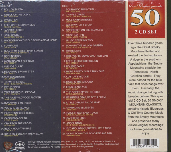 50 Smoky Mountain Classics (2-CD)