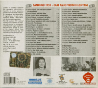 Aperçu: Sanremo 1952 - Cari Amici Vicini E Lontani (2-CD) Aperçu: Sanremo 1952 - Cari Amici Vicini E Lontani (2-CD)