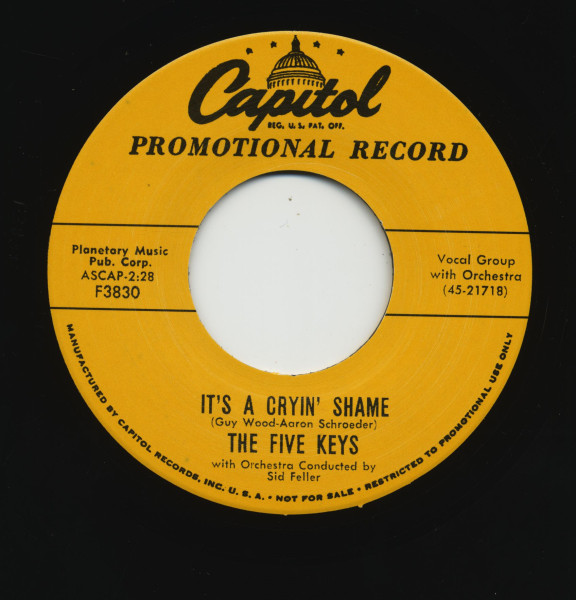 It's A Cryin' Shame - You're For Me(7inch, 45rpm)