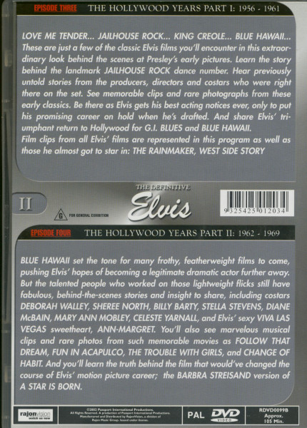 Elvis - The Hollywood Years Part I & II (DVD)