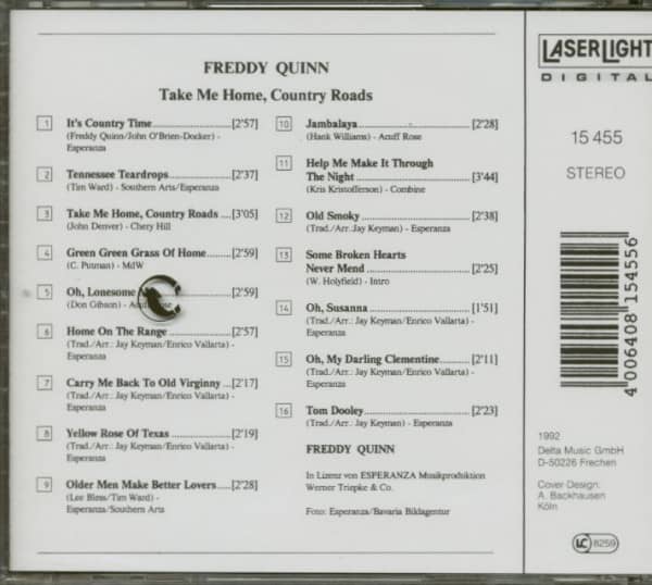 Take Me Home, Country Roads (CD)