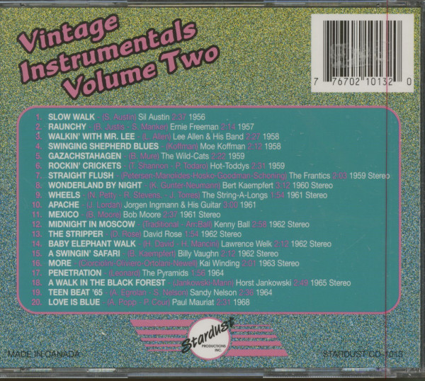 Vintage Instrumentals, Vol.2 (CD)