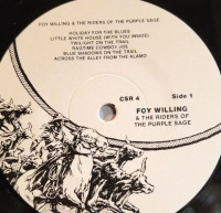 Aperçu: Foy Willing & The Riders Of The Purple Sage (LP) Aperçu: Foy Willing & The Riders Of The Purple Sage (LP)