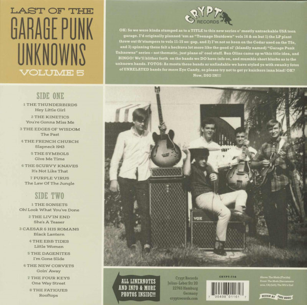 Last Of The Garage Punk Unknowns, Vol.5 (LP)