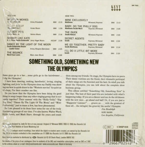 Olympics Something Old Something New - Papersleeve