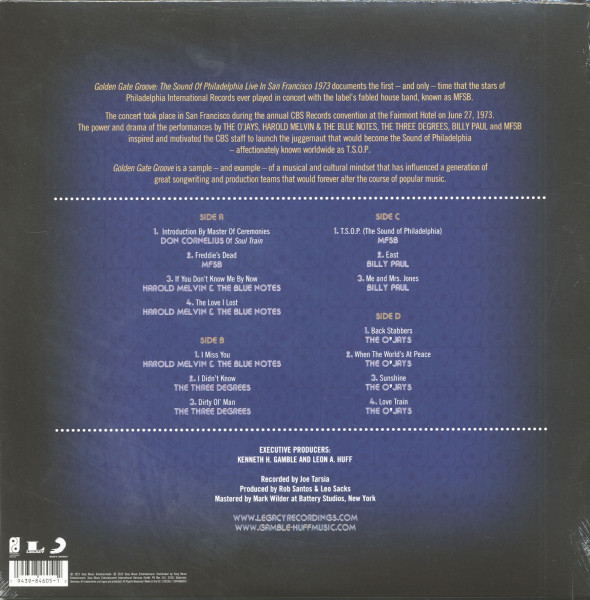 Golden Gate Groove - The Sound Of Philadelphia - Live In San Francisco 1973 (2-LP)
