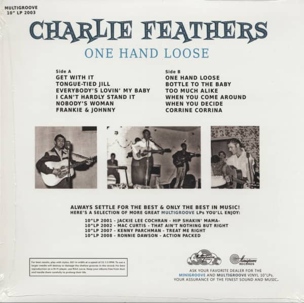One Hand Loose (LP, 10inch)
