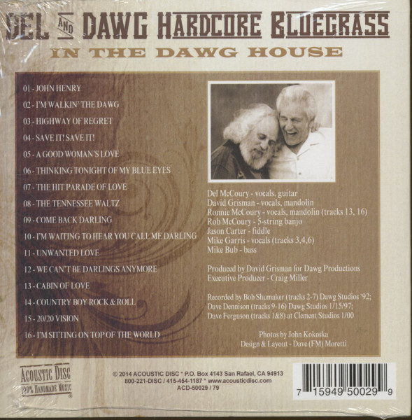 Del And Dawg - Harcore Bluegrass - In The Dawg House (CD)