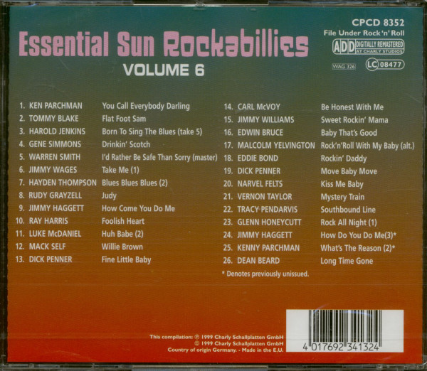 Essential Sun Rockabillies Vol.6 (CD)