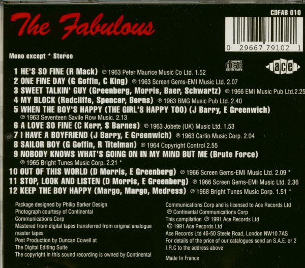 Fabulous Chiffons (CD)