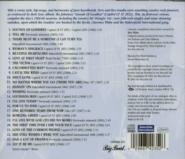 Sounds Of Goodbye (CD)