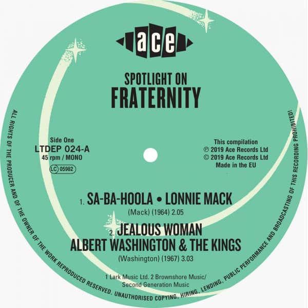 Spotlight On Fraternity (7inch, EP, 45rpm, PS, SC)