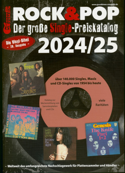 Der große Rock & Pop Single Preiskatalog 2024 25 Der große Rock & Pop Single Preiskatalog 2024 25