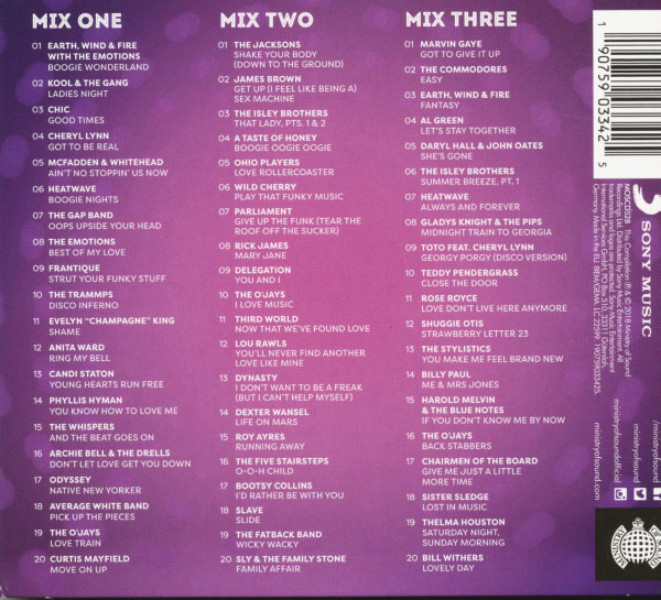 70's Soul Jams - Ministry Of Sound Series (3-CD)