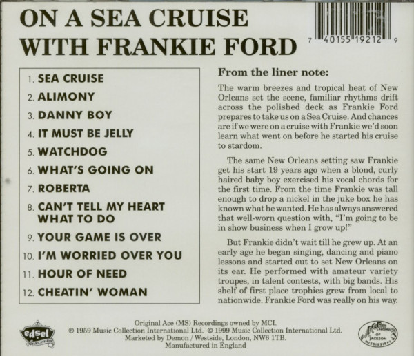 Let's Take a Sea Cruise (CD)