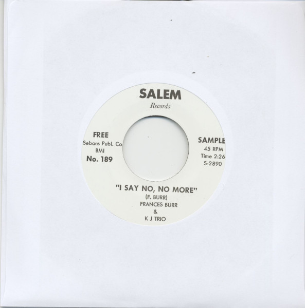 I Say No, No More - I Won't Hurt You Anymore (7inch, 45rpm) I Say No, No More - I Won't Hurt You Anymore (7inch, 45rpm)