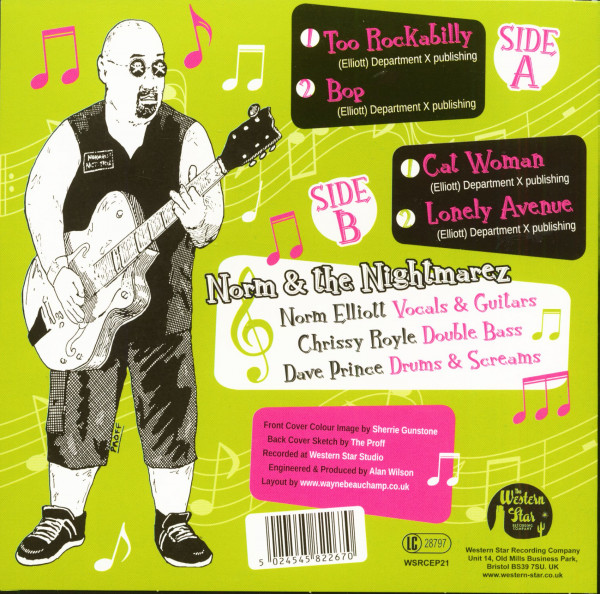 Wild 'n' Rockin' (7inch, EP, 45rpm, PS, Green Vinyl)