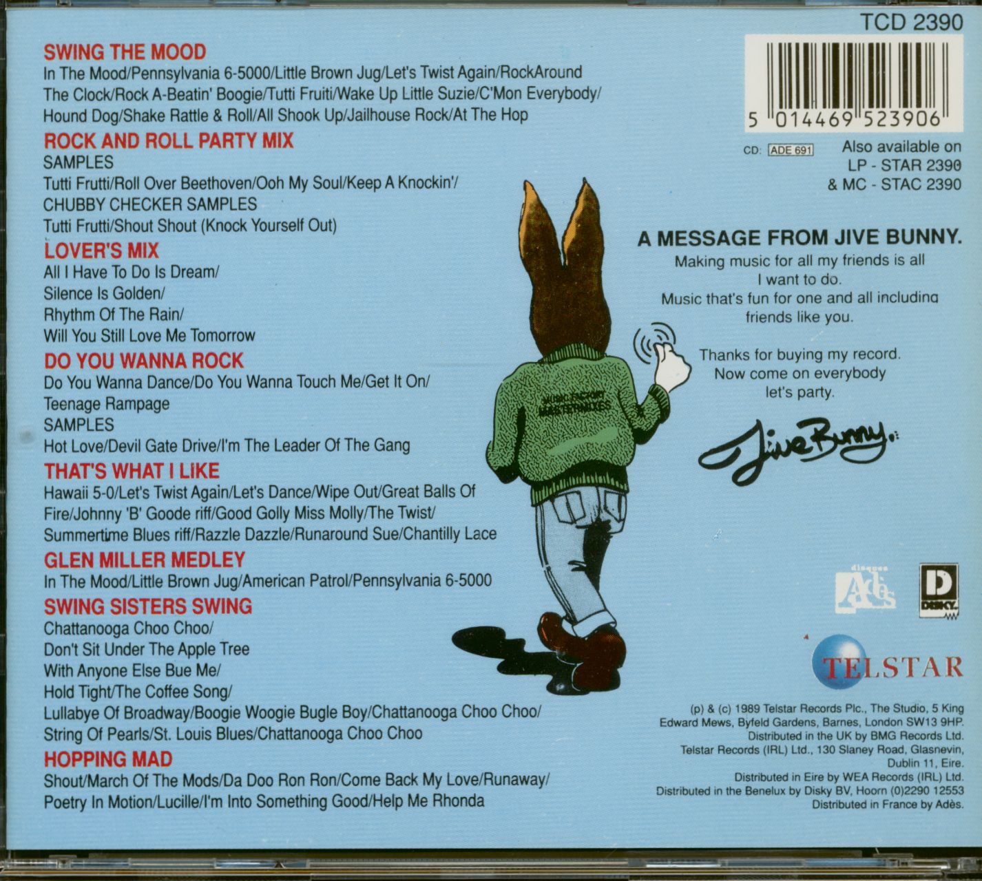 Jive Bunny & The Mastermixers CD The Album (CD) Bear Family Records